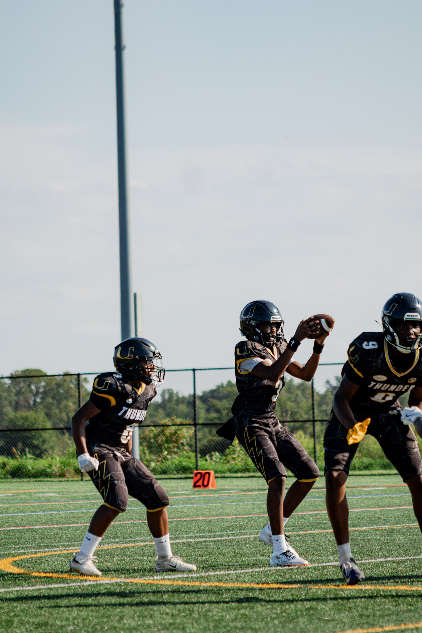 Alexander Jones-Cruz securing a catch for Unity Thunder during the current season
