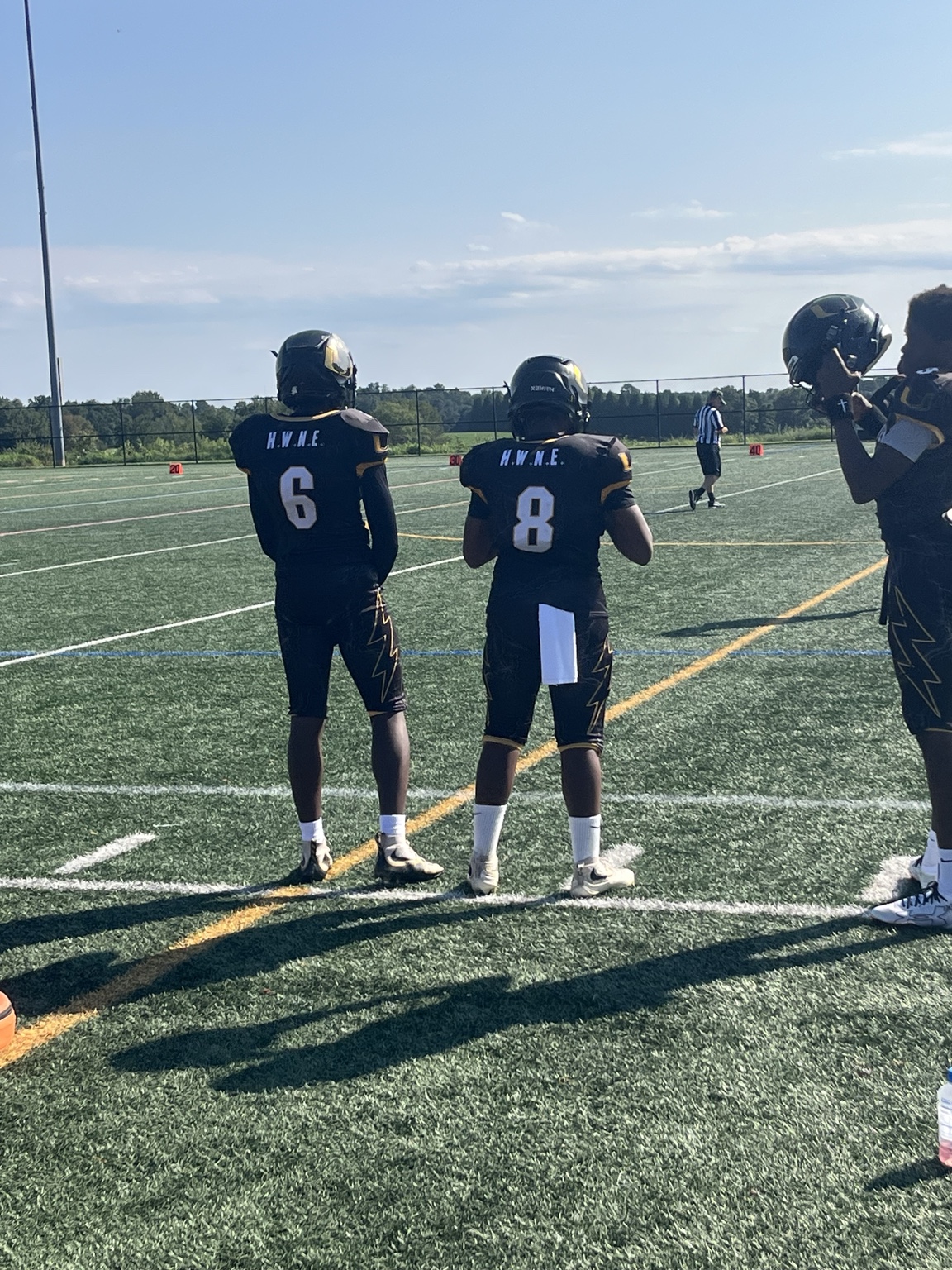 Alexander Jones-Cruz with Unity Thunder teammates during the current season